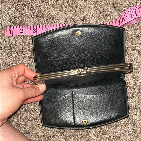 VINTAGE Leather & Tweed Clutch/Wallet - Picture 4 of 6